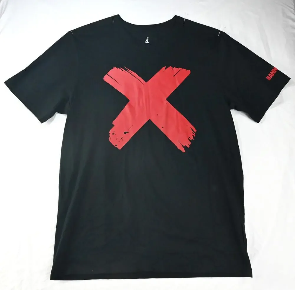 Air Jordan 1 OG Banned Bred X T-Shirt Men's Large 842254-010